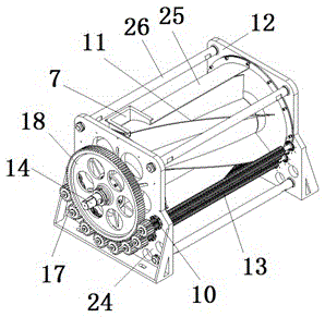 Toothed roll type cleaning method and device for shells and seeds of camellia oleifera