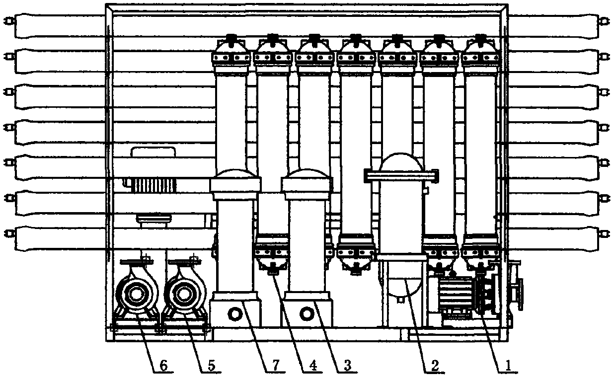 Industrial wastewater recycling processing system