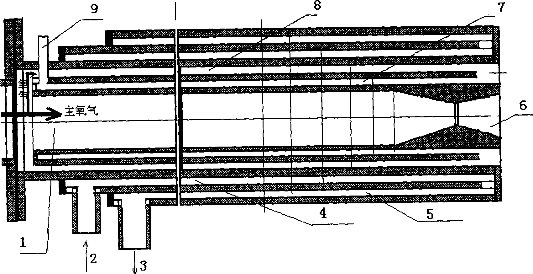 Oxygen blowing apparatus for smelting steel, technology and application