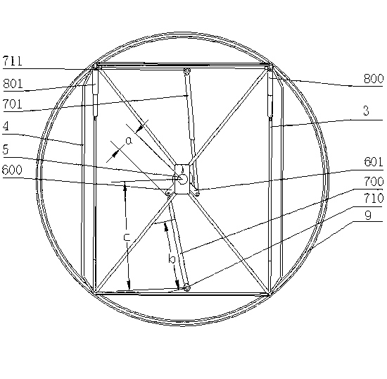 Positioning device of solar energy receiving system