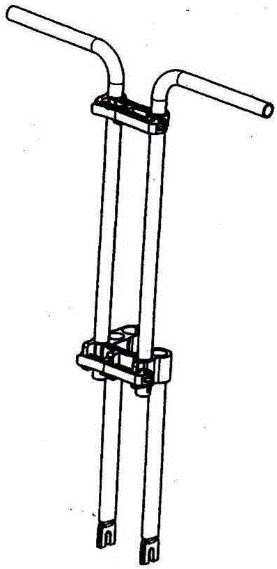 Quick-to-extend-and-contract handlebar socketing-type connecting member portable bicycle