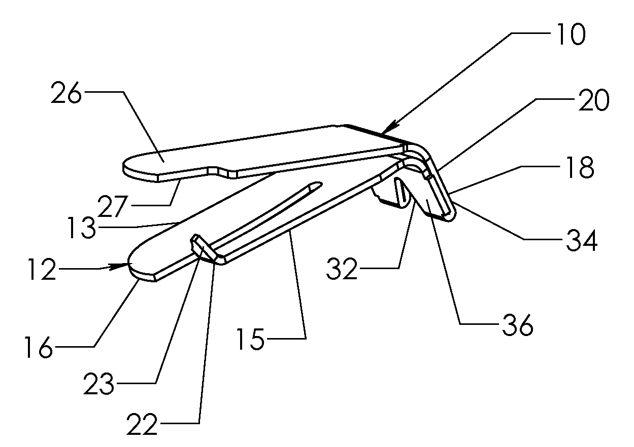 Low profile magazine follower with isolated slide lock lever