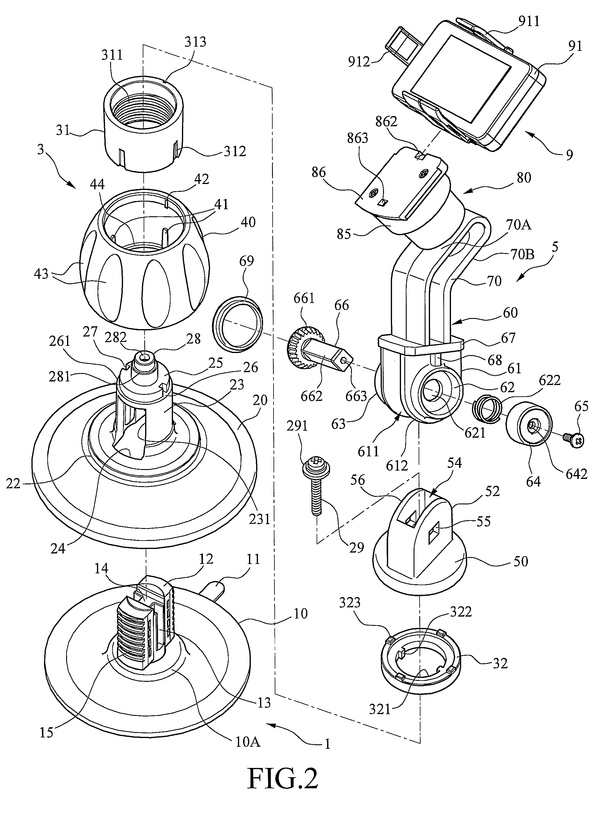 Article holder with suction cup