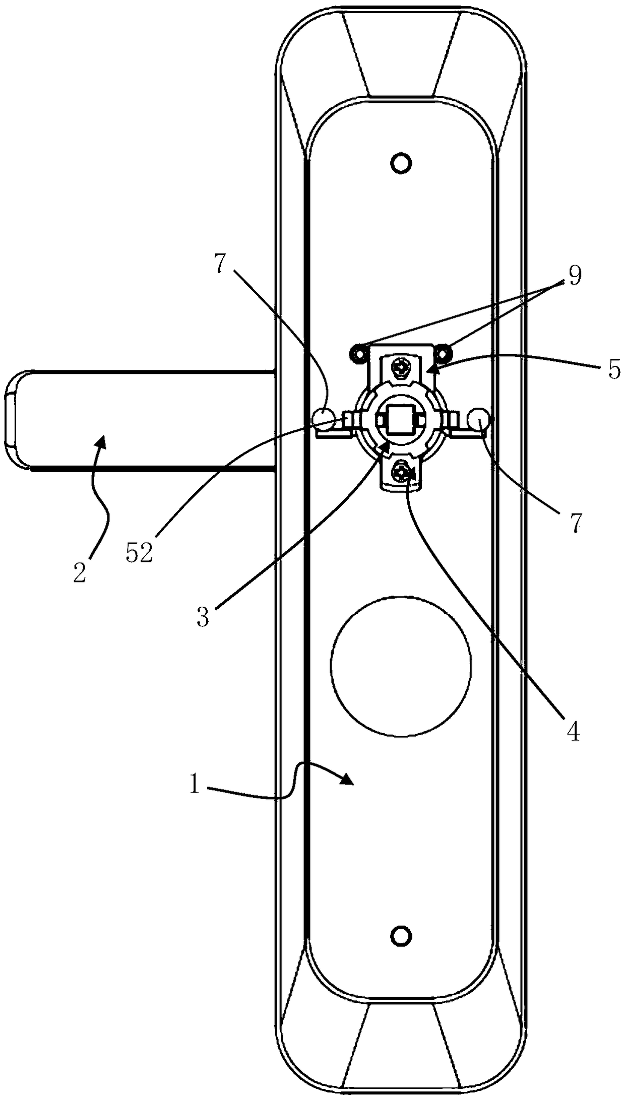 Panel handle structure with convenient and quick reversing function