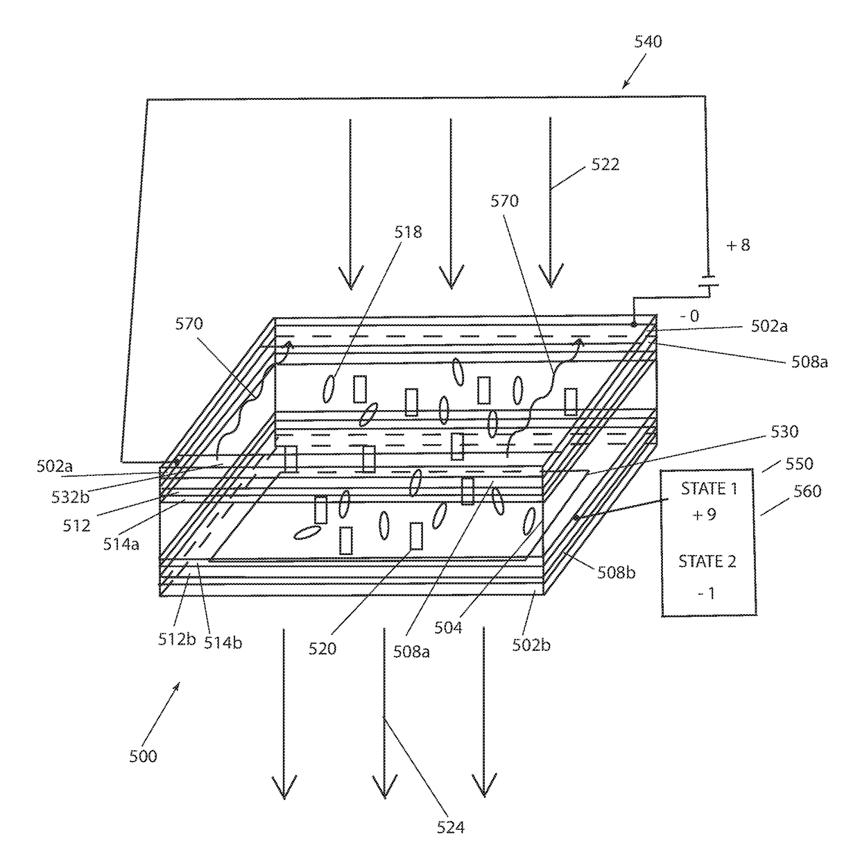 Electrochromic device adapted for heating to prevent fogging