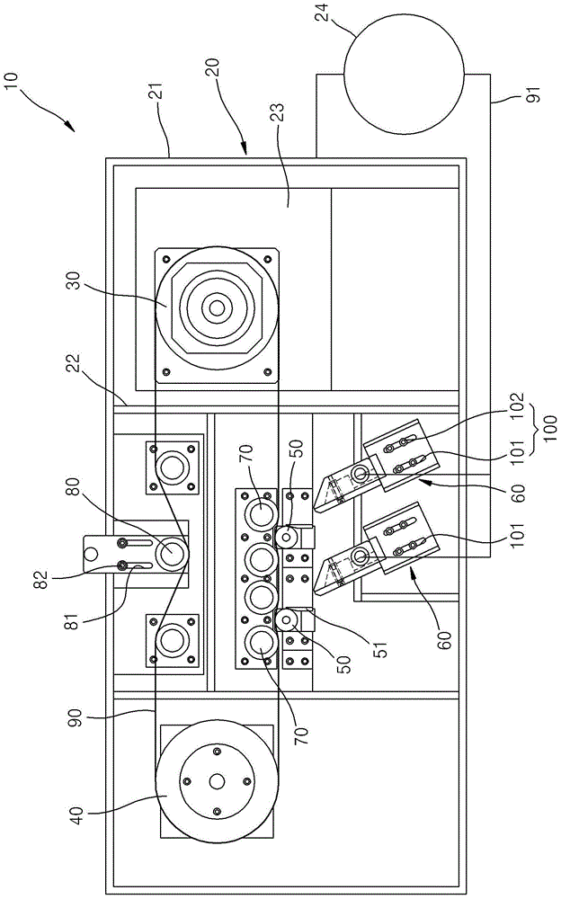 Continuous electroplating device