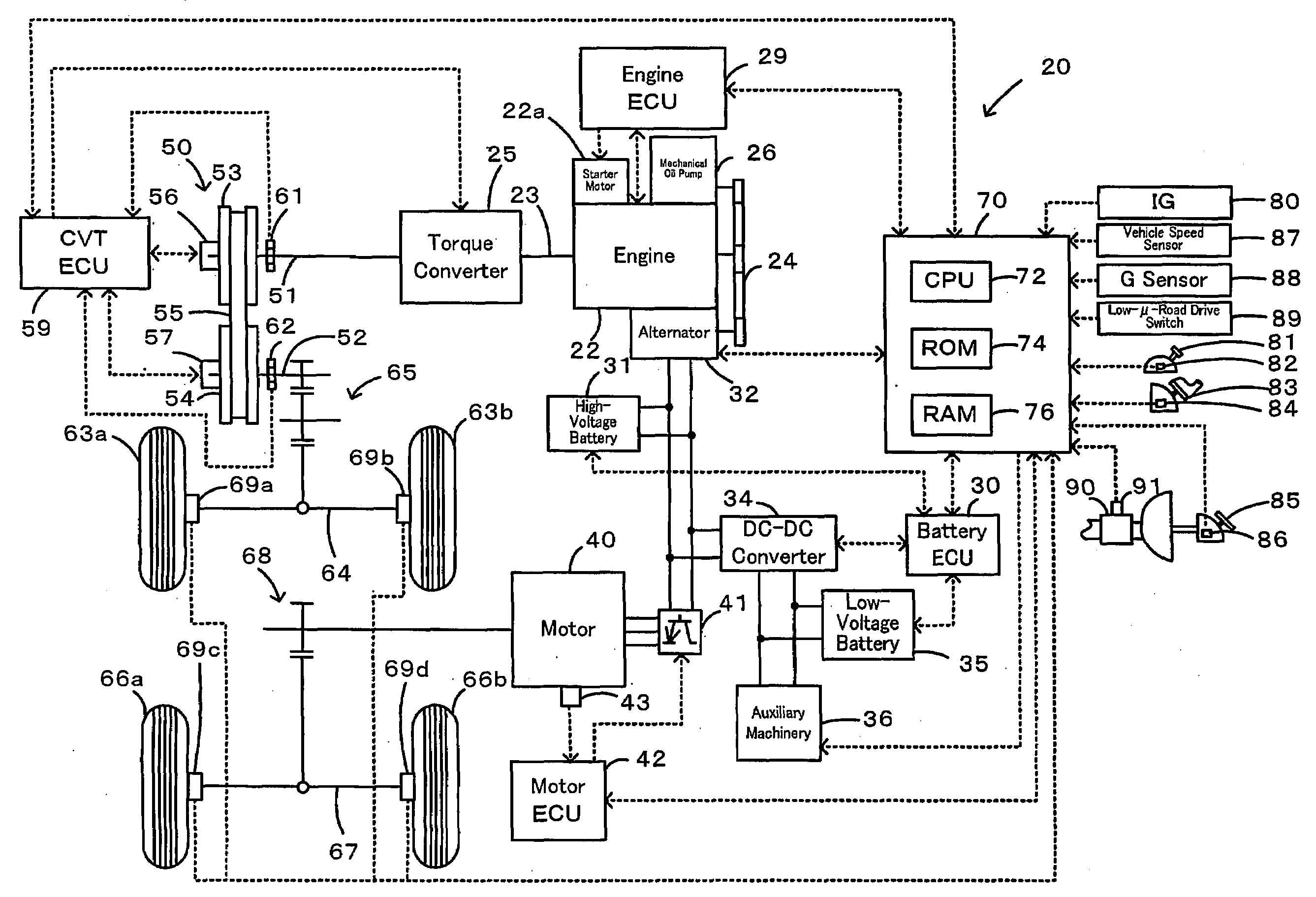 Motor Vehicle and Control Method of Motor Vehicle