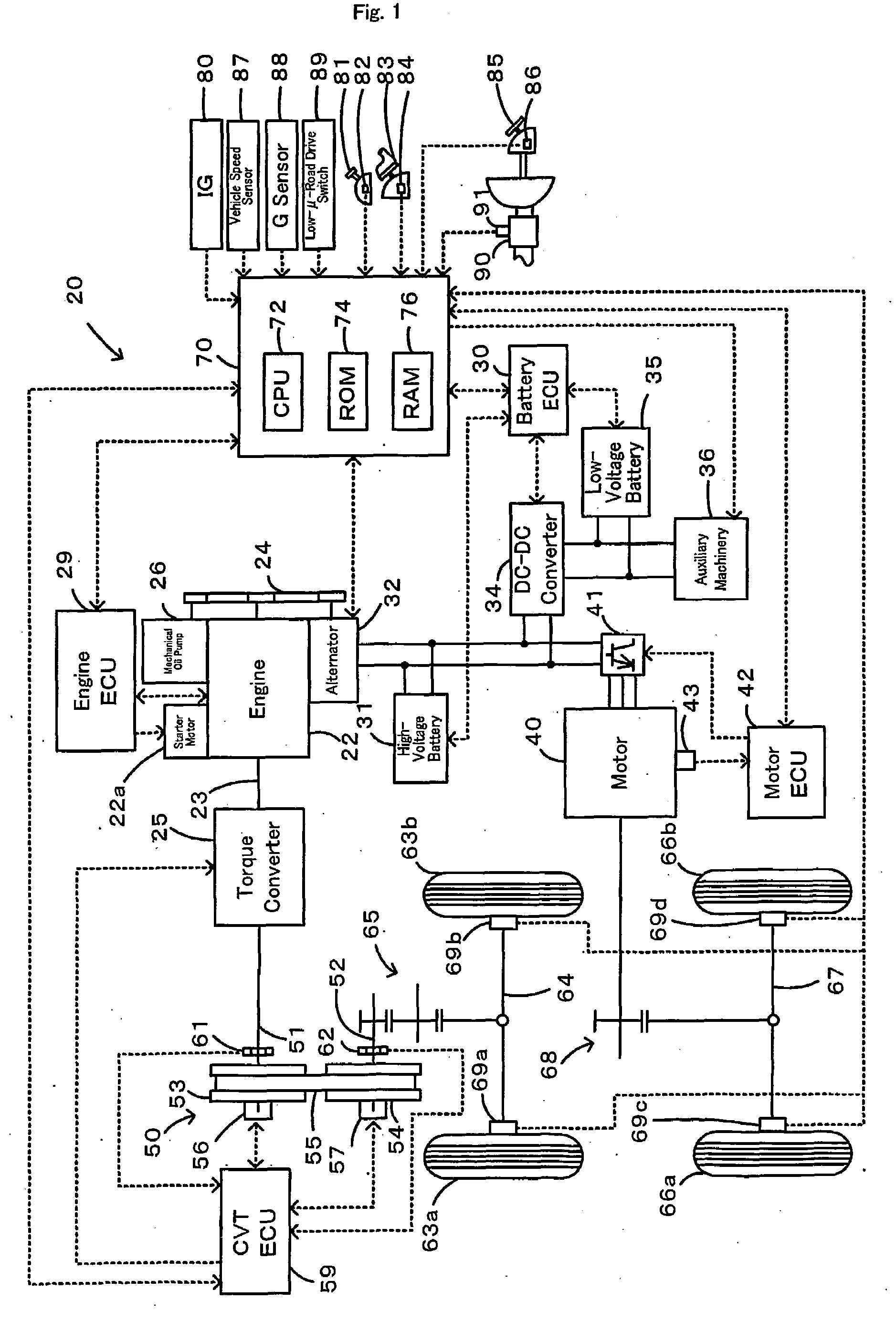 Motor Vehicle and Control Method of Motor Vehicle