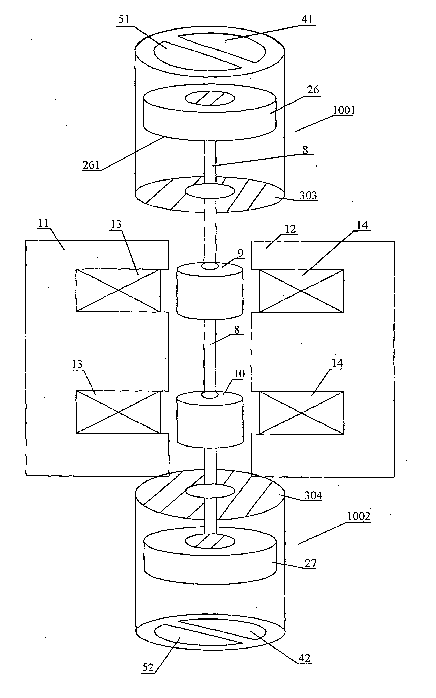 Magnetic suspension pumps