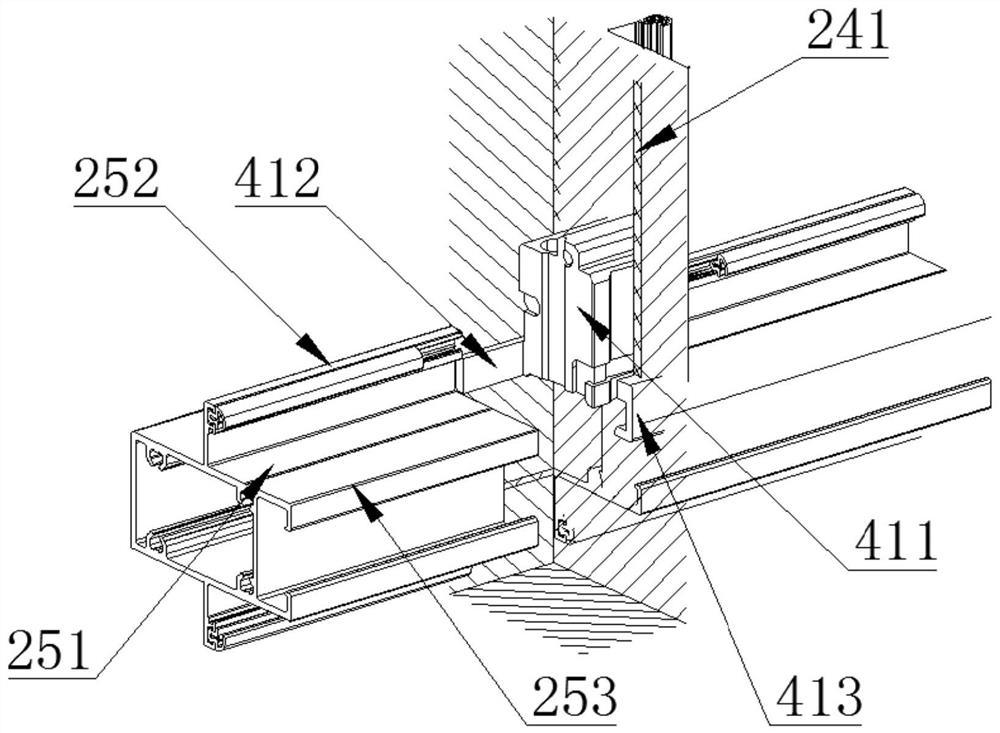 Opening type narrow-frame curtain wall window system