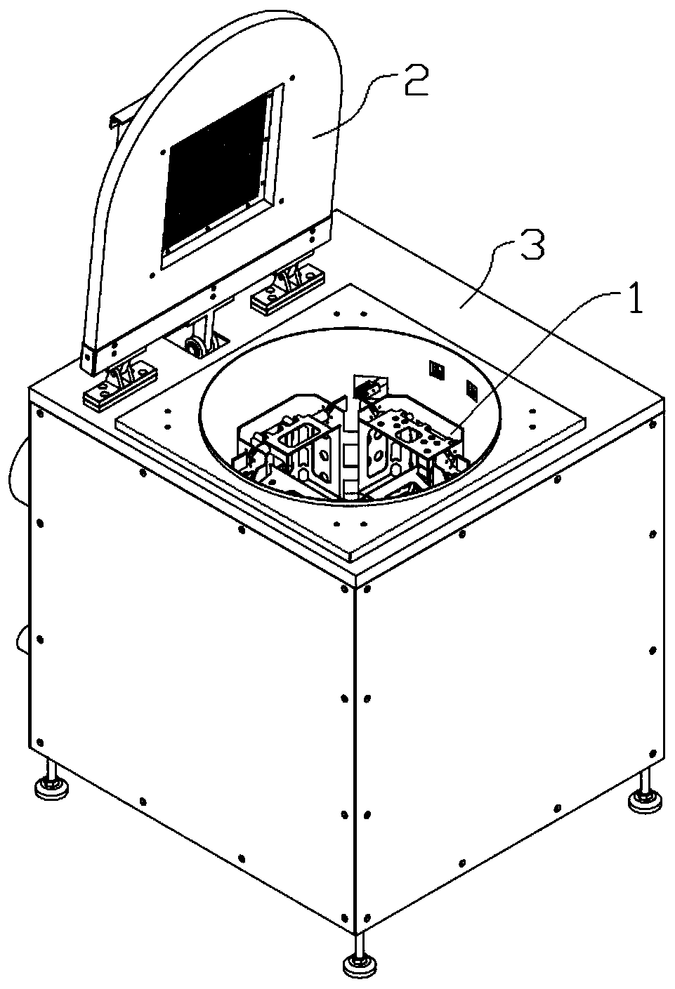 Silicon wafer spin-drying machine