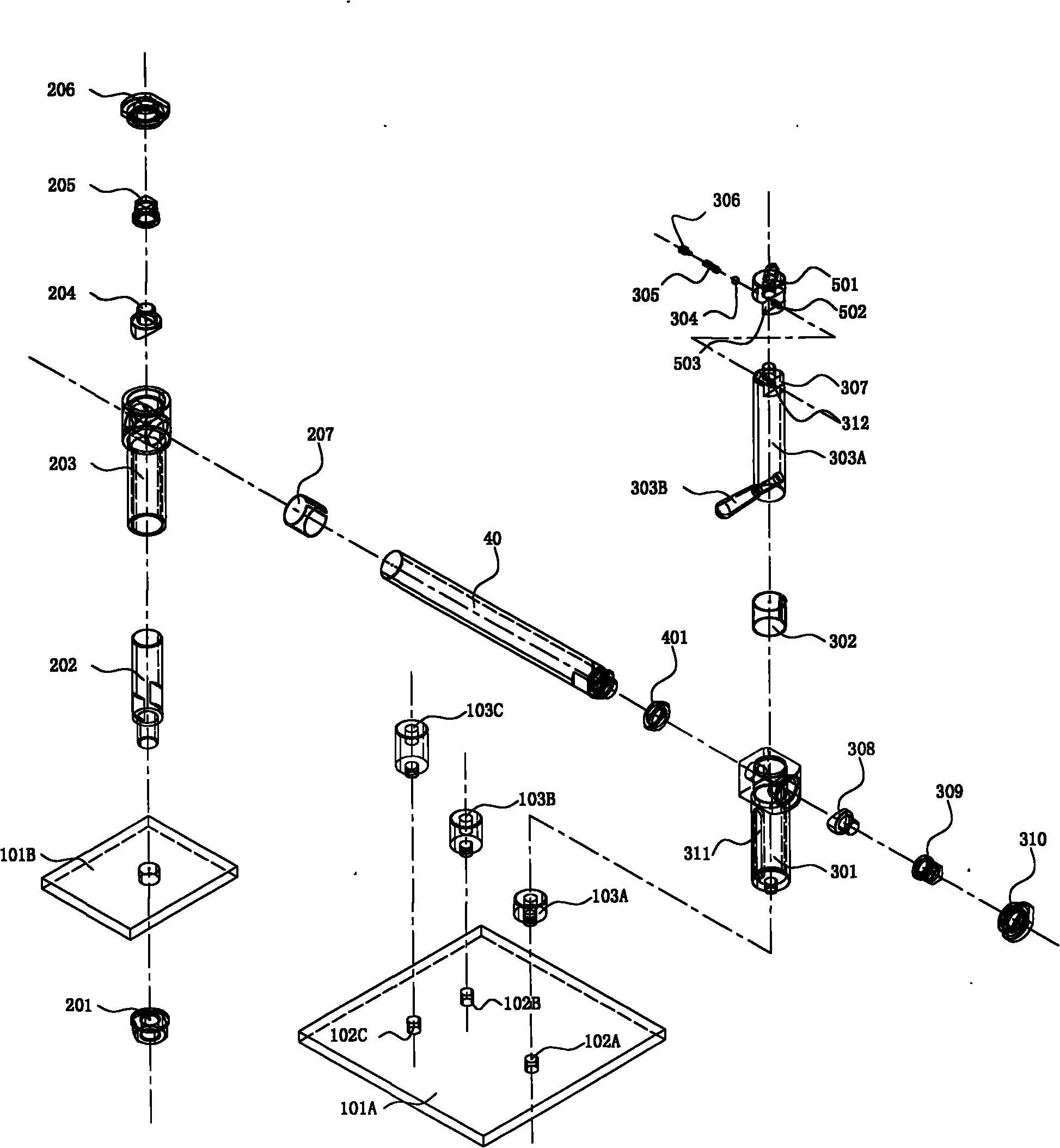 Locating and supporting device