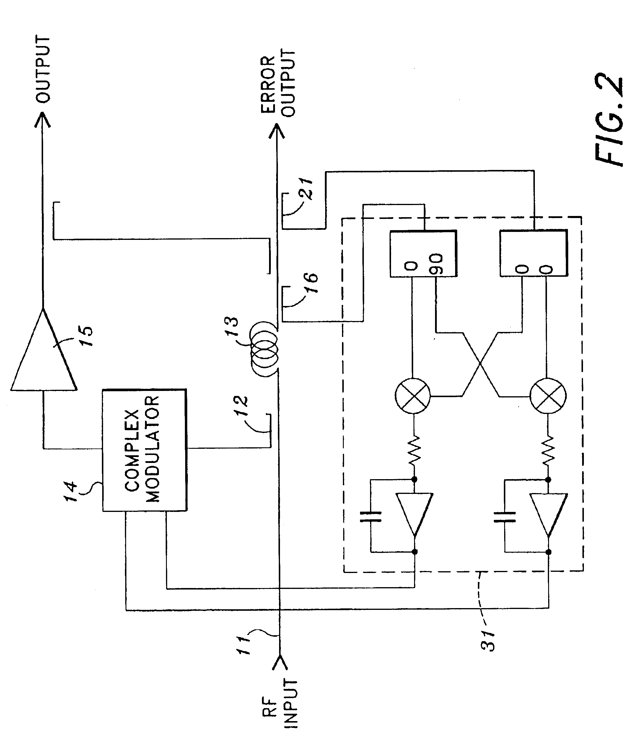 Feed-forward amplifier loop control utilizing if signal processing