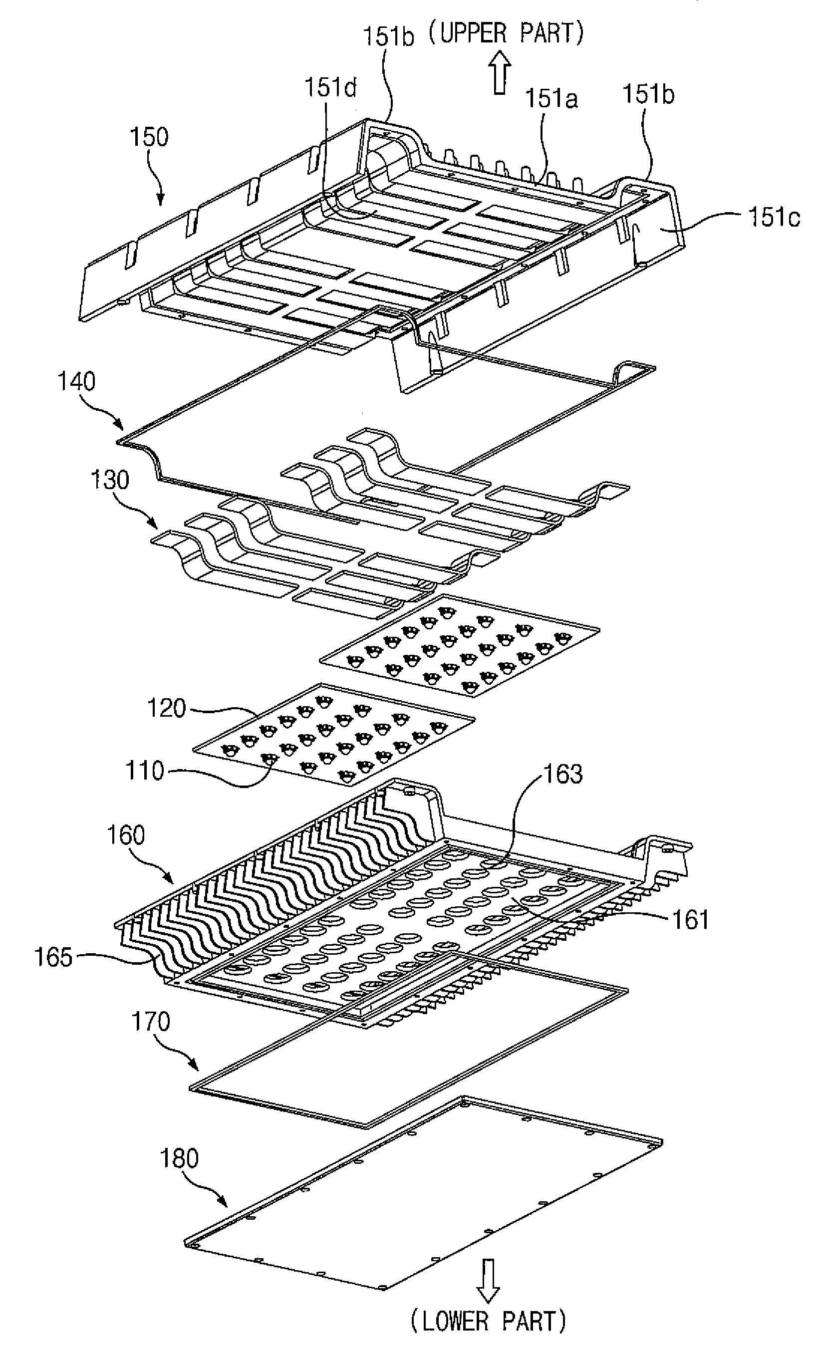 LED lighting flood lamp having double heat dissipation plate structure using NANO spreaders