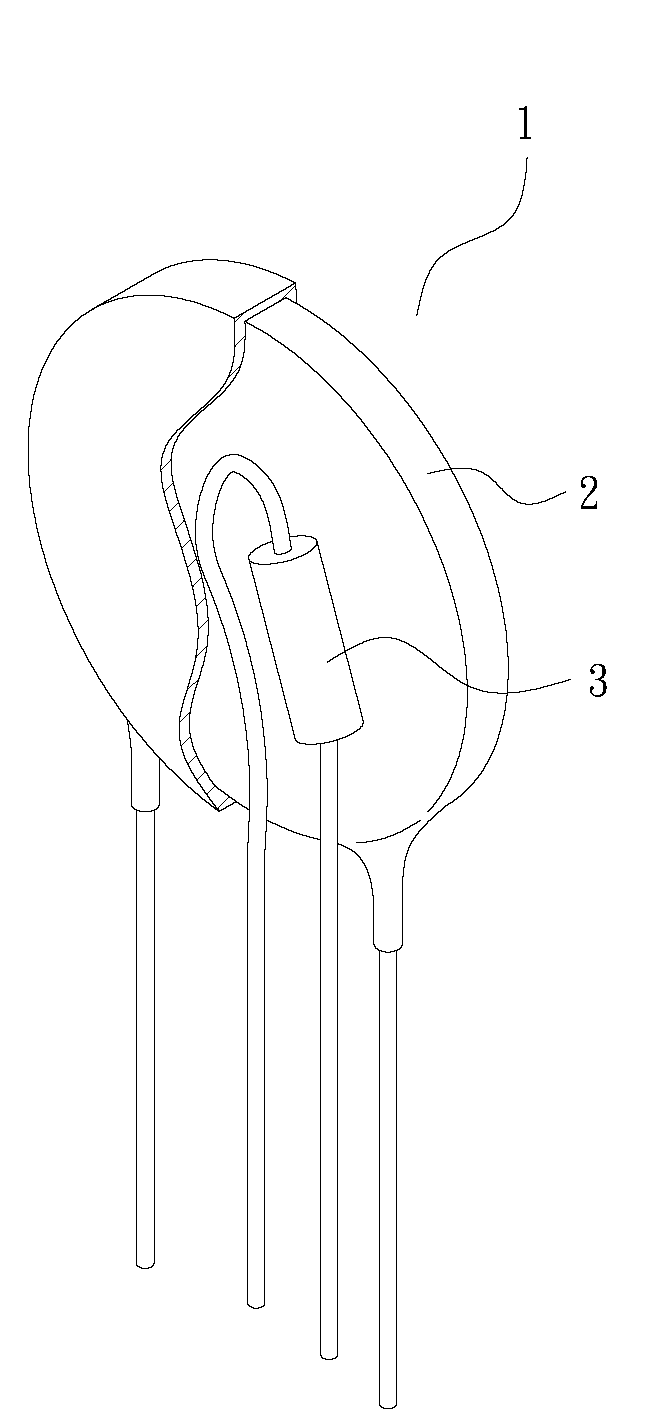 Protective element with heat energy guiding function