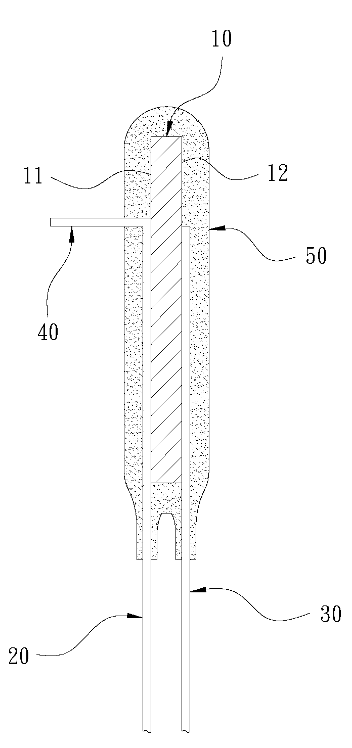 Protective element with heat energy guiding function