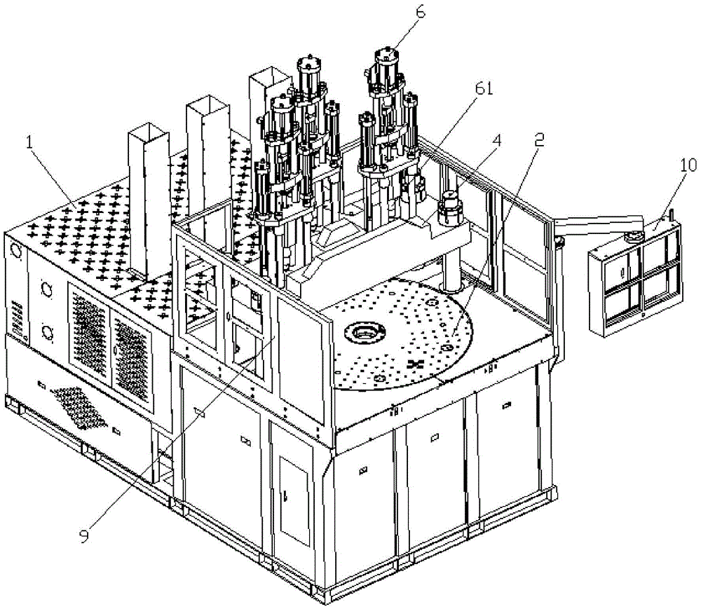 Multi-station injection molding machine