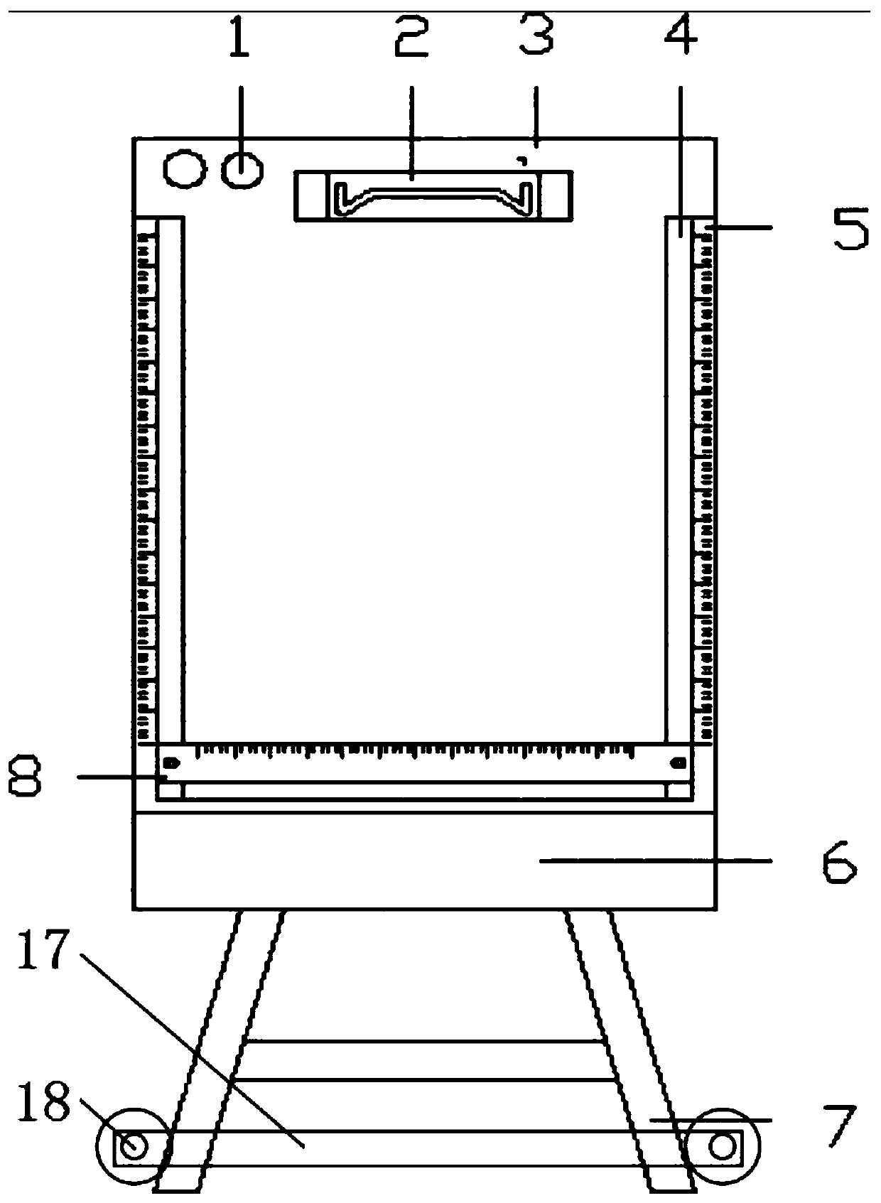 Easy-to-move multifunctional combined drawing board for plane designs