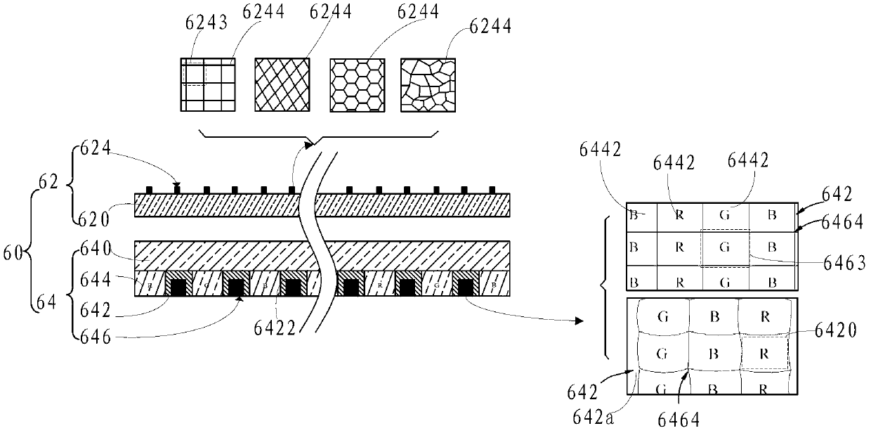 Light polarization-light filtering module and touch display screen