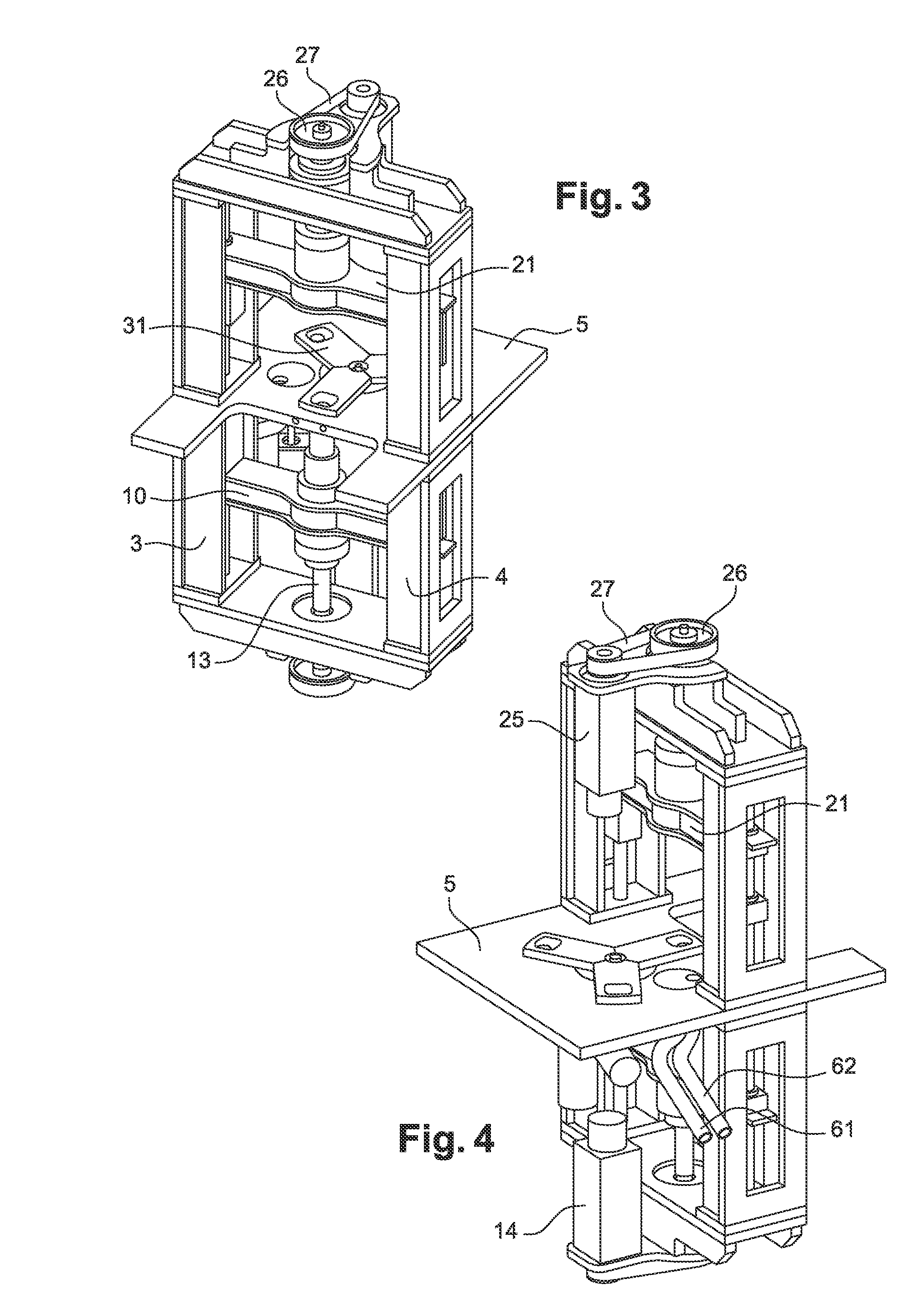 Facility for producing a solid product using one or more powder materials