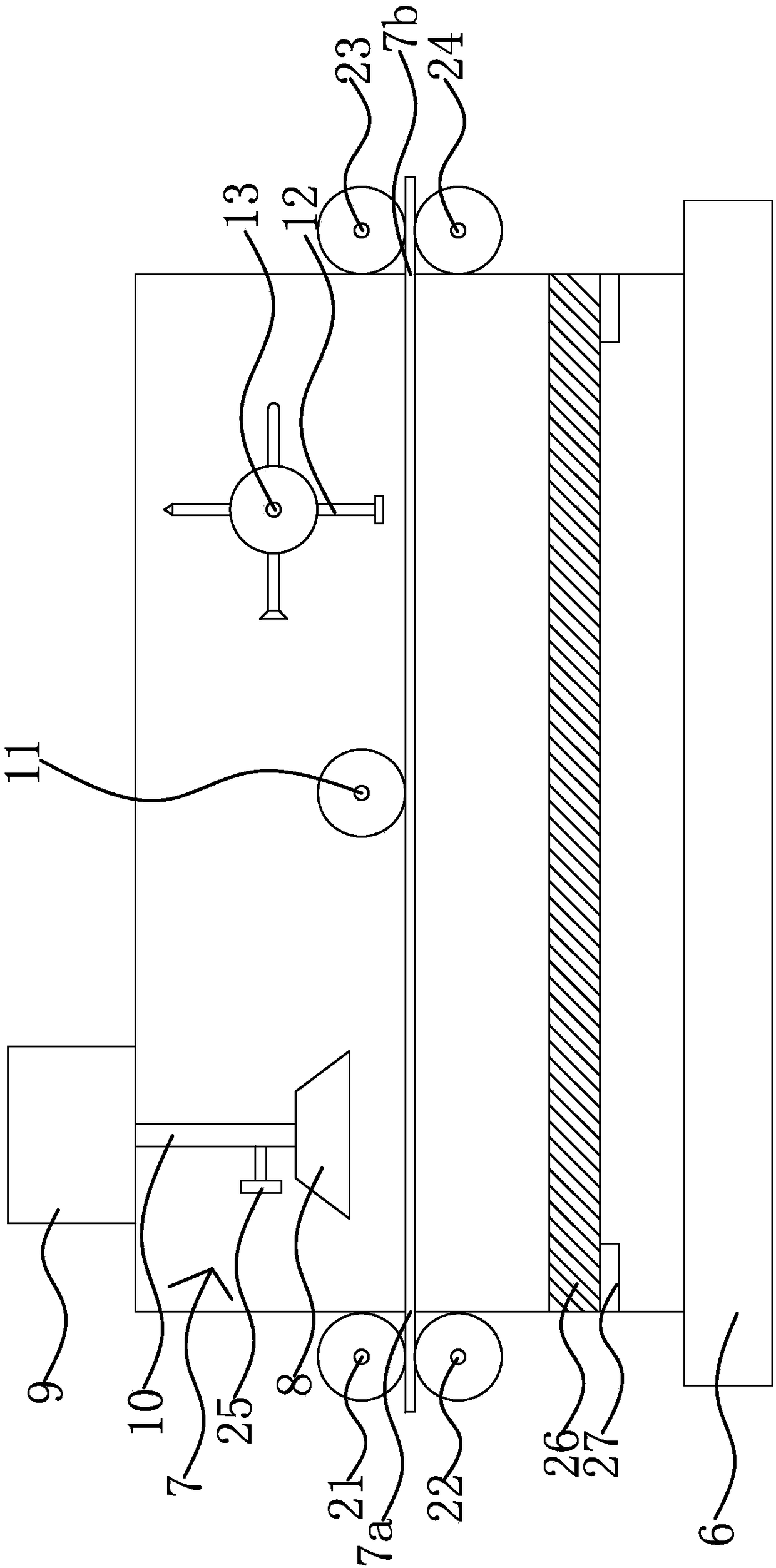 A kind of anti-ultraviolet pvc coating fabric and its coating device