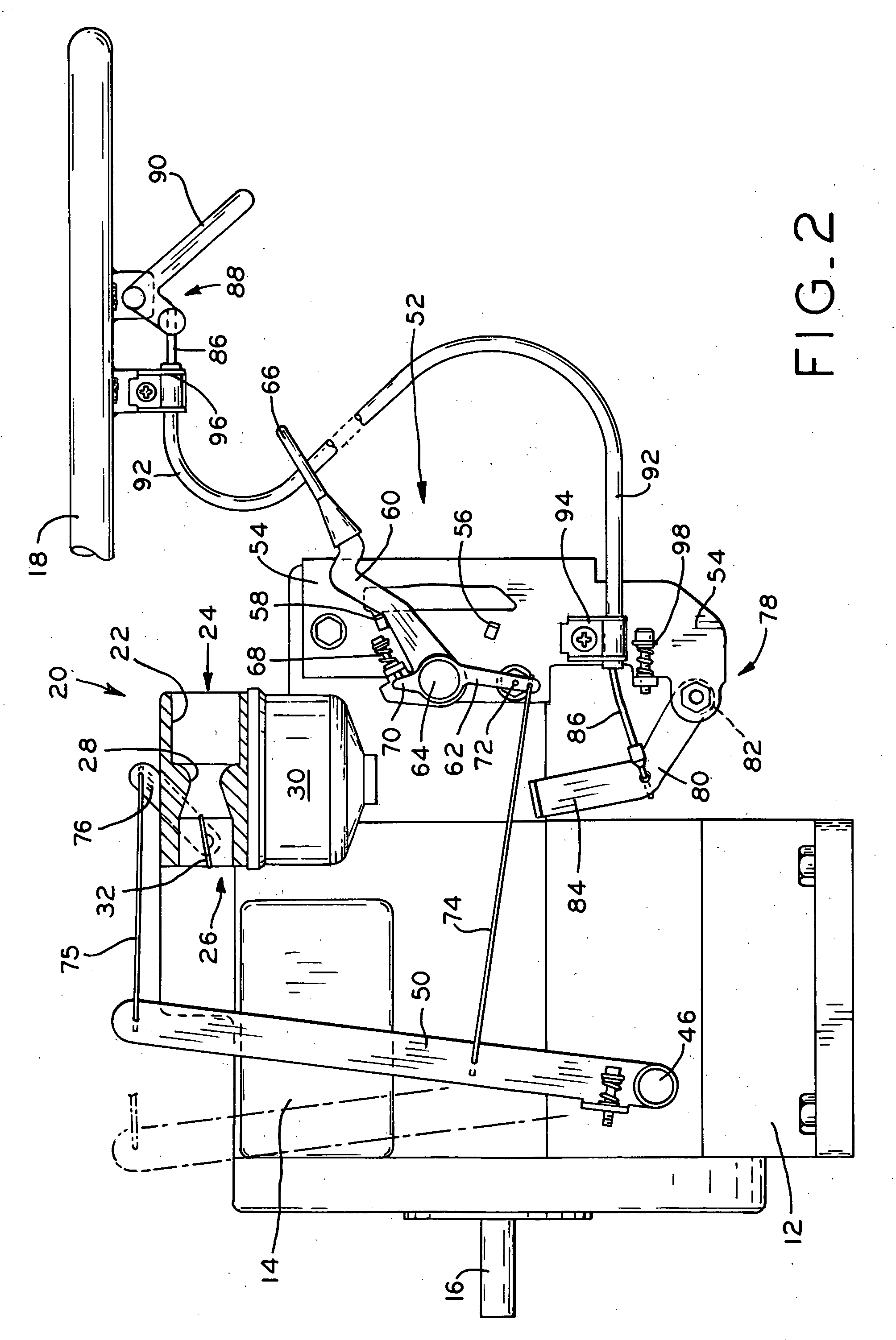 Engine speed control with high speed override mechanism