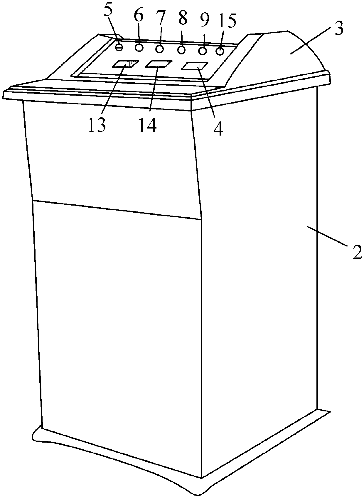 Lossless vacuumizing cleaning machine for automobile air conditioner