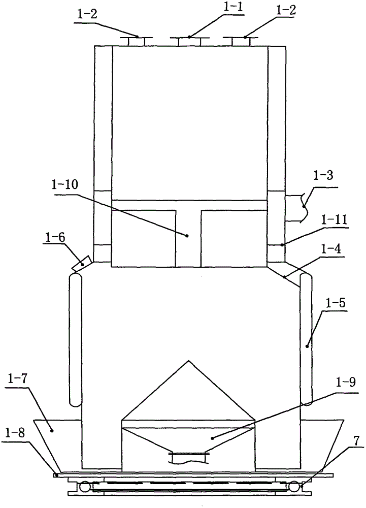 Full-blast cooled coal gas generator