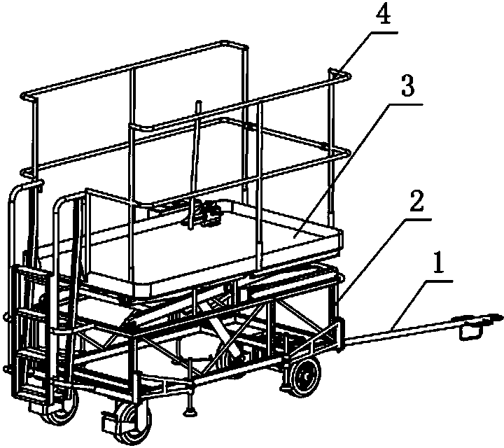 Hanging object lifting and installing car