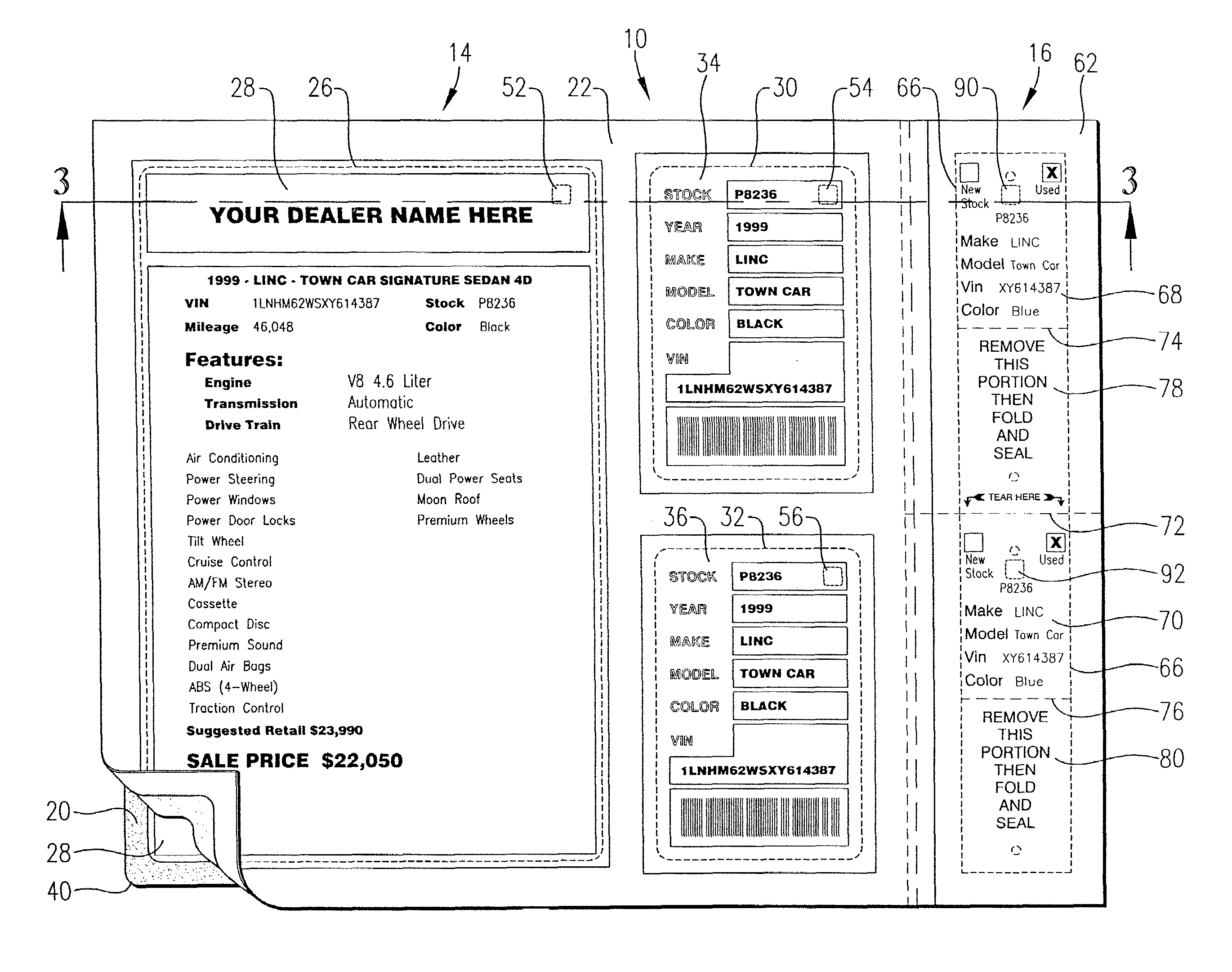 Automobile identification labeling and tracking system