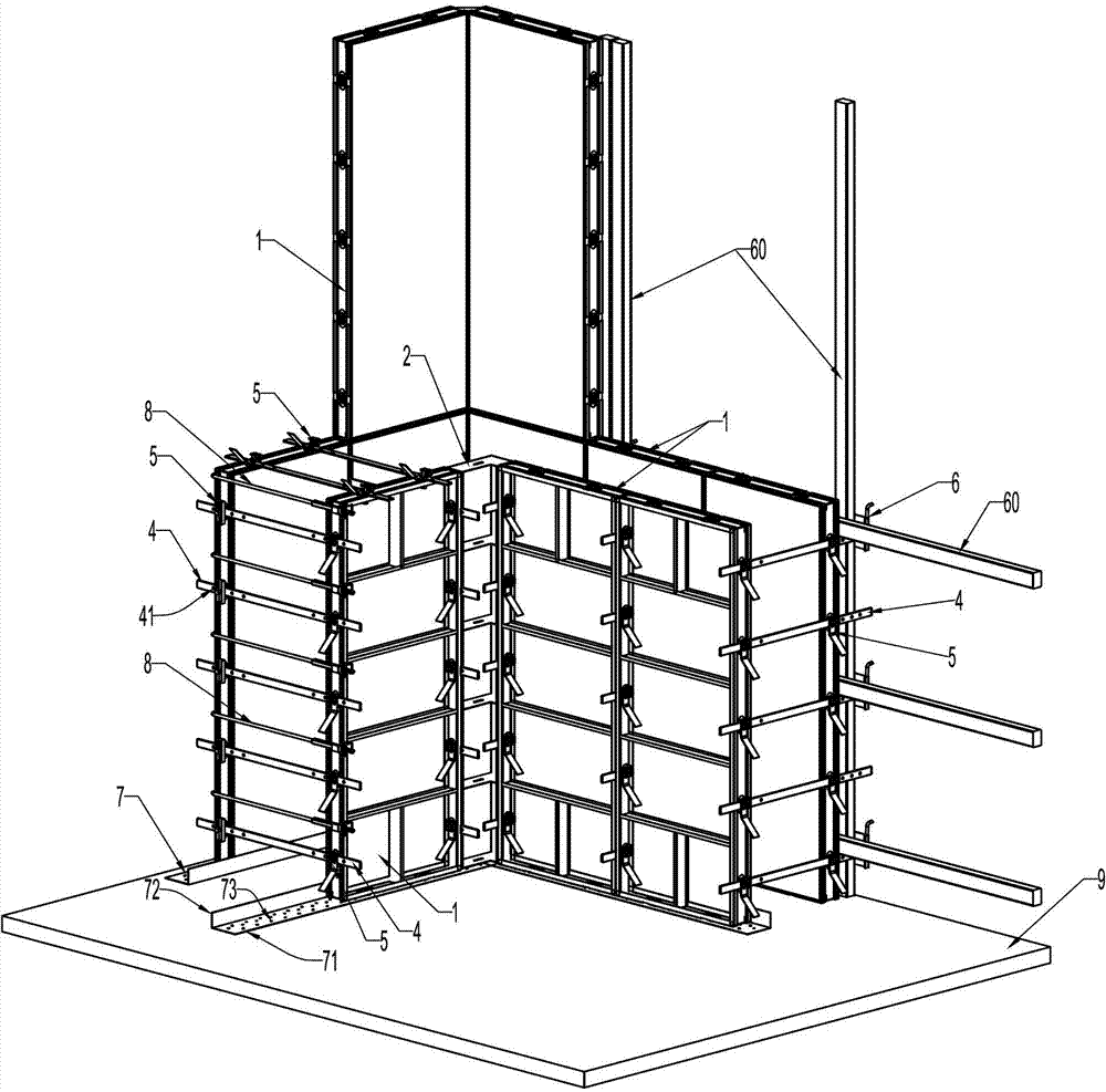 Steel frame formwork assembly