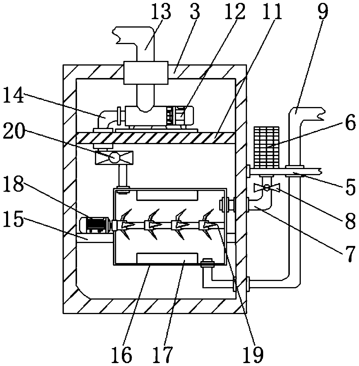 Sewage treatment device for single-family house