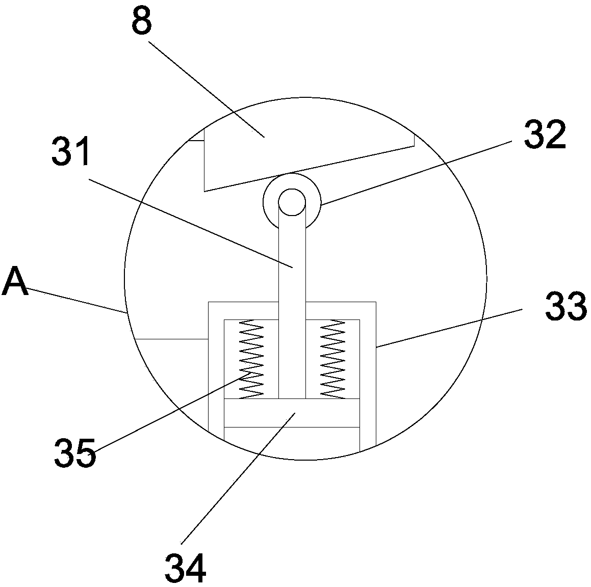 Plate surface paint spraying device for machining