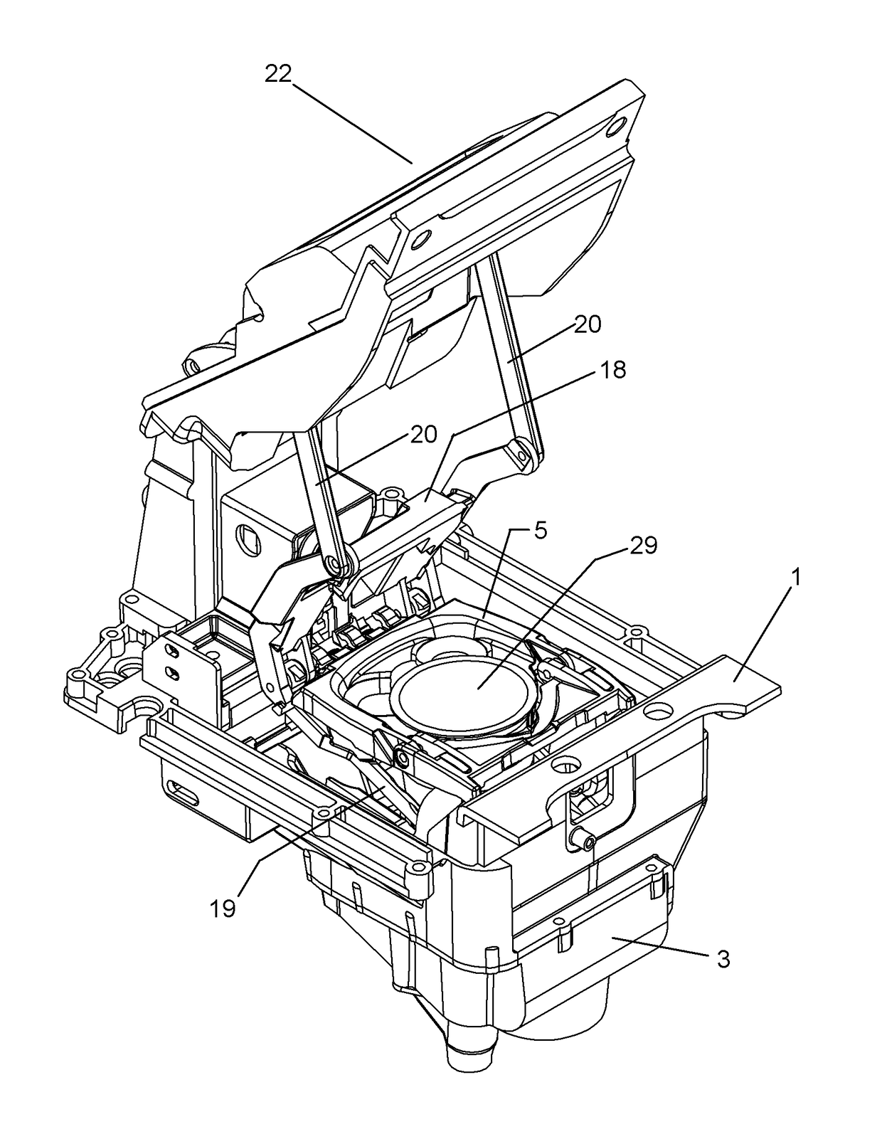 Capsule based system for preparing and dispensing a beverage