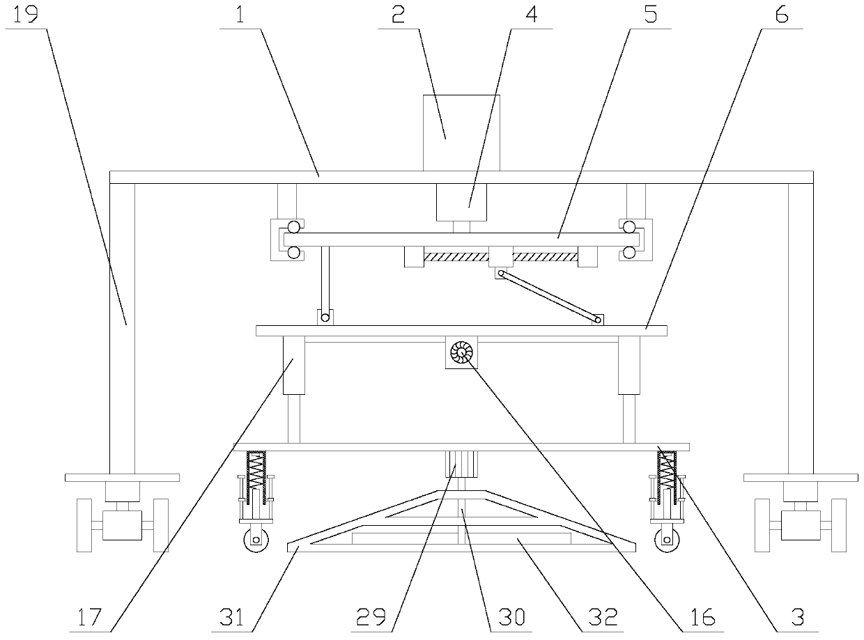 High-precision ground trowelling machine with adjusting function for building construction