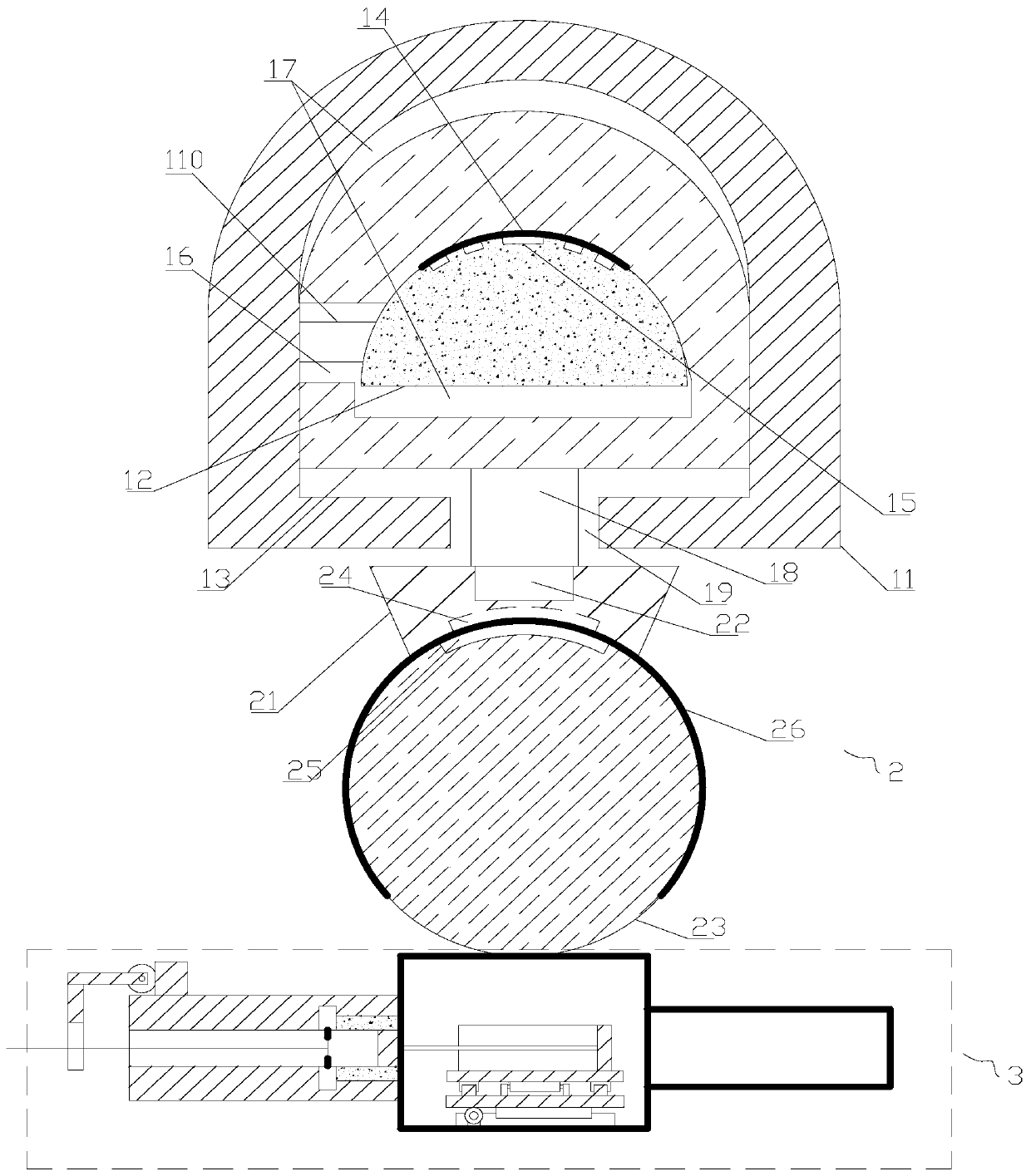 Intelligent magnetic-push automatic injector inserting mechanism