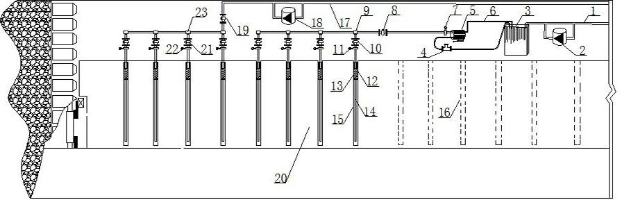 Coal seam water infusion device with high ground pressure, low porosity and low permeability and using process thereof