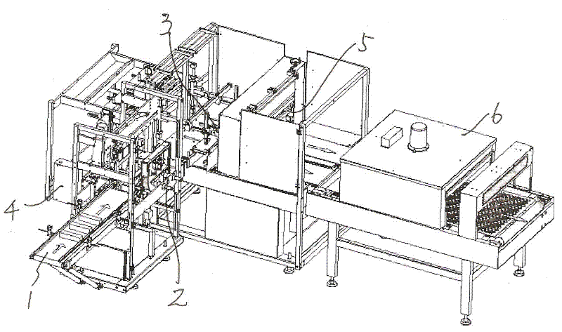 Fully-automatic packaging machine for heat shrinkable film