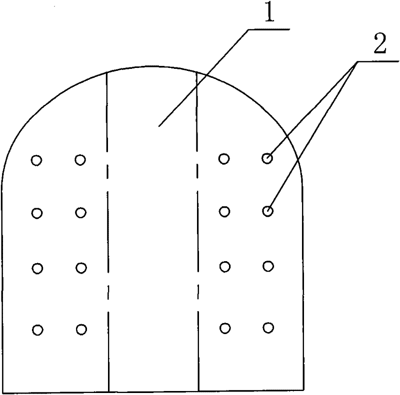 Digging method for preventing strong or strong rock burst on active face