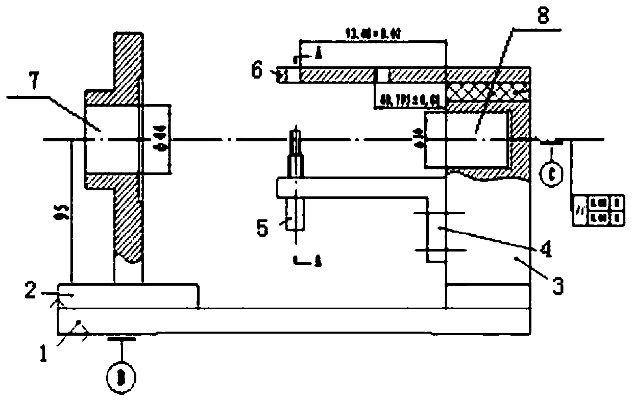 Assembly process of blind hole tool with high precision requirement