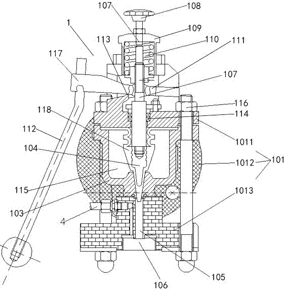 Pipeline type material sampling device