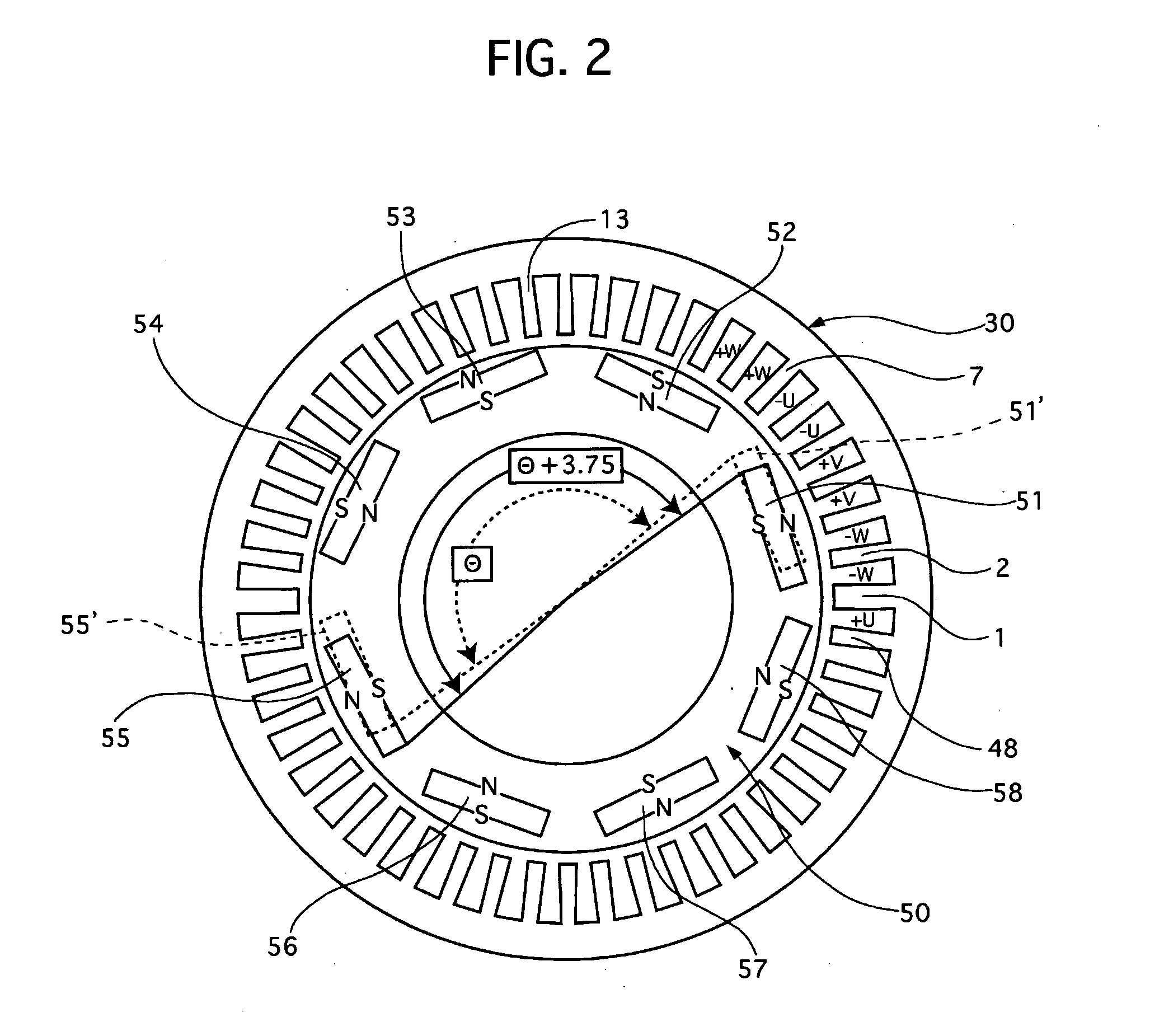 Synchronous electric machine