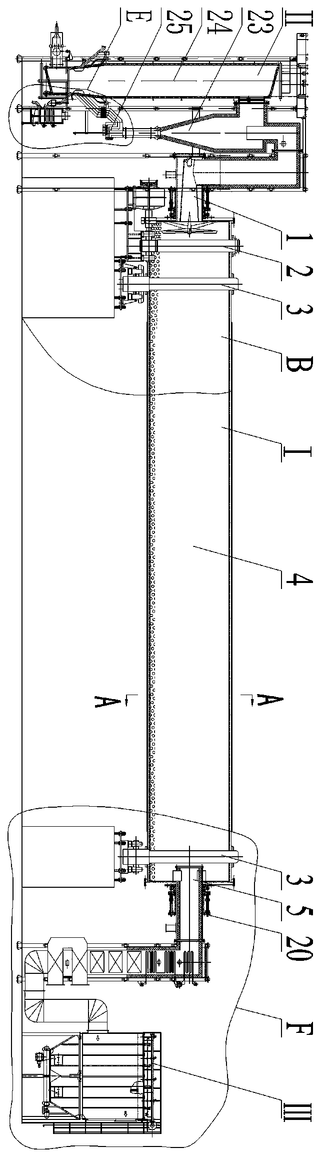 A Circulating Fluidized Bed Roasting Activation Rotary Cogeneration Furnace