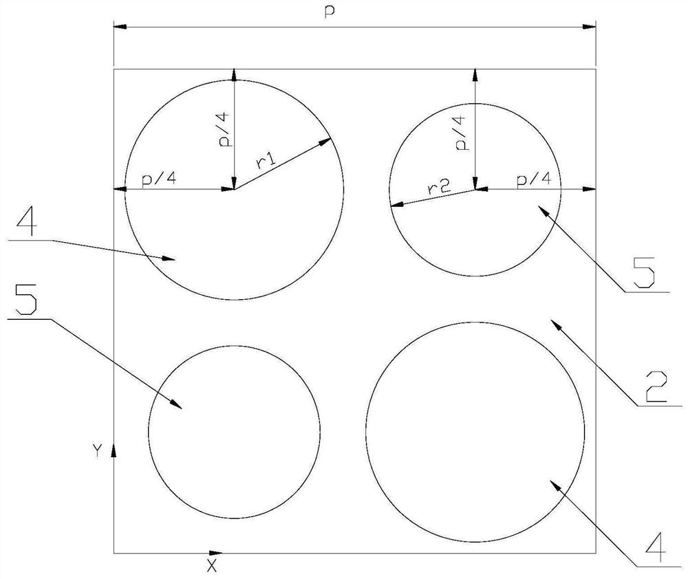 Metamaterial wave-absorbing structure applied to millimeter wave radar, and vehicle antenna thereof