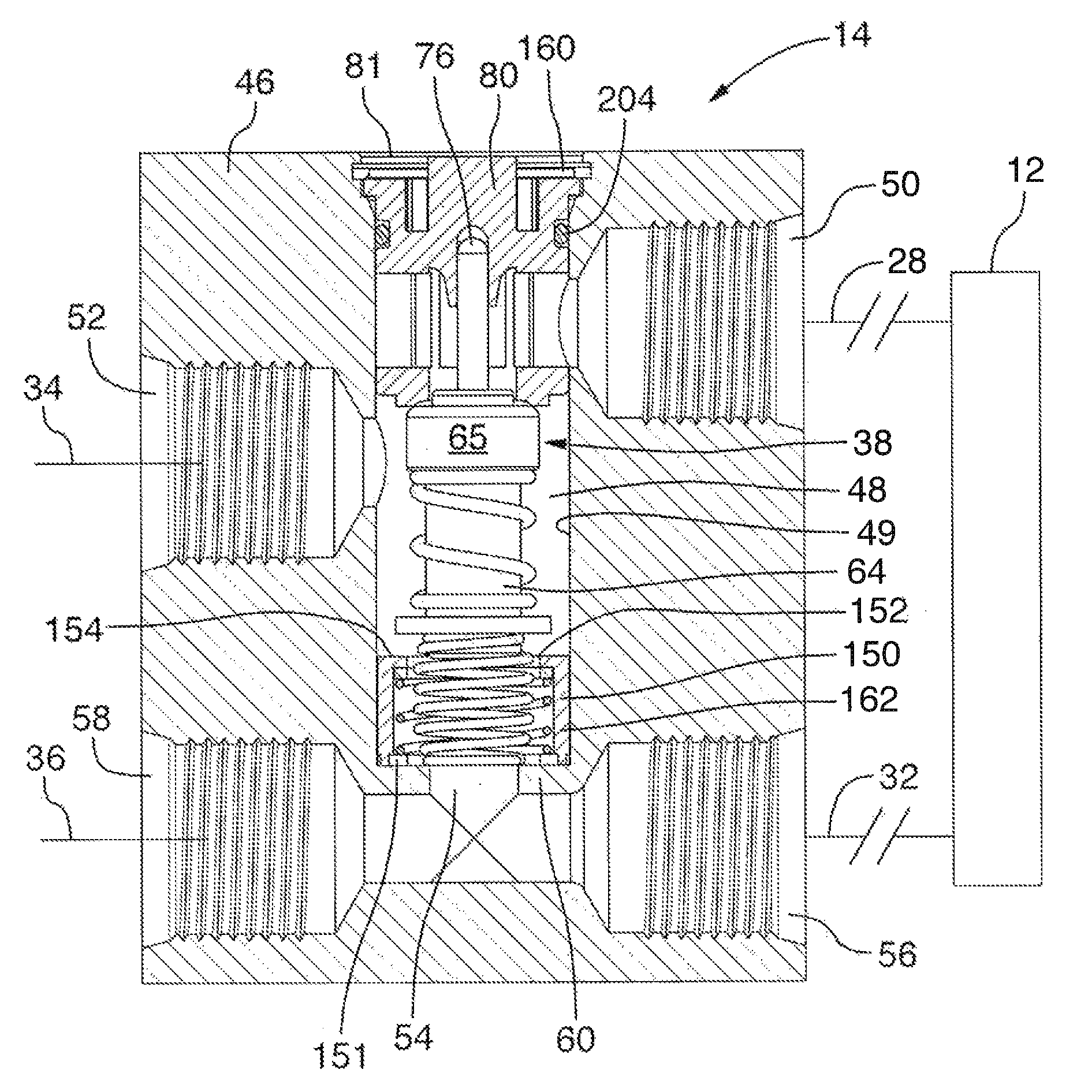 Thermal bypass valve with pressure relief capability