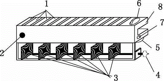 Solar electric striking type anti-bird device