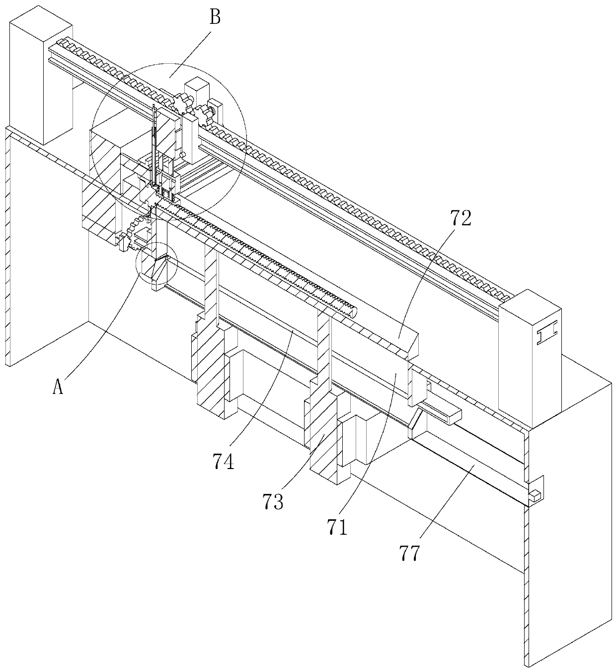 Uniform oiling equipment for automatic oiling of lead screw