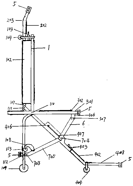 Shovel type stretcher wheelchair for medical treatment