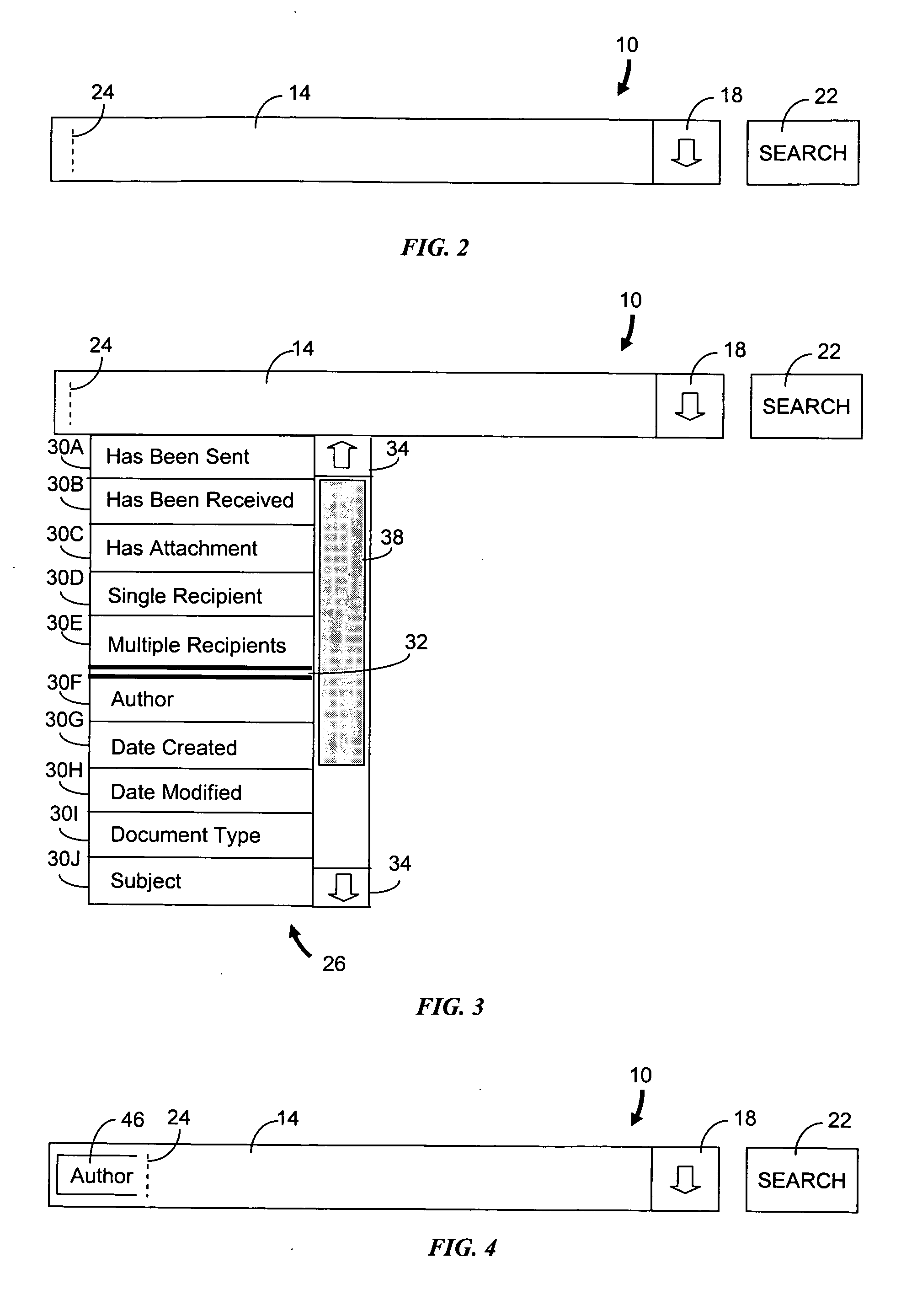 Search bar with intelligent parametric search statement generation