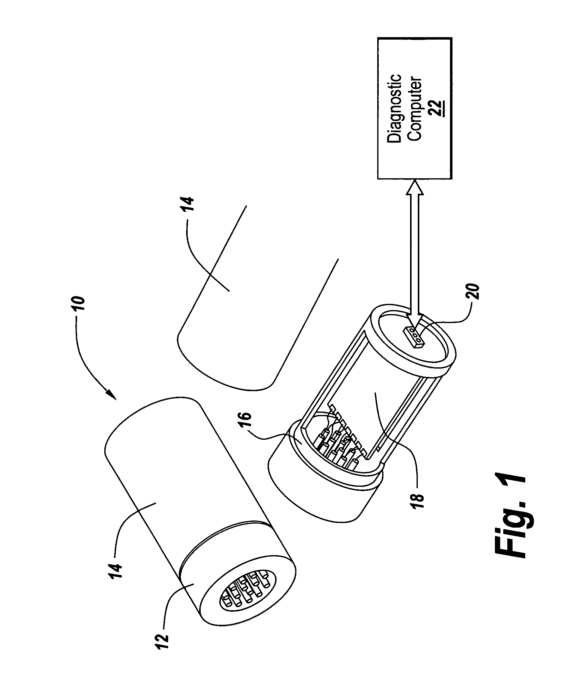 Diagnostic connector assembly (DCA) interface unit (DIU)